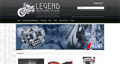Desktop Screenshot of legendmotorcycles.com